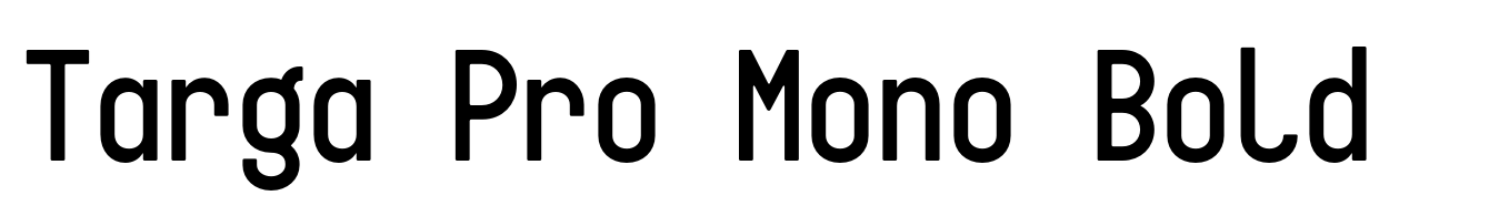 Targa Pro Mono Bold
